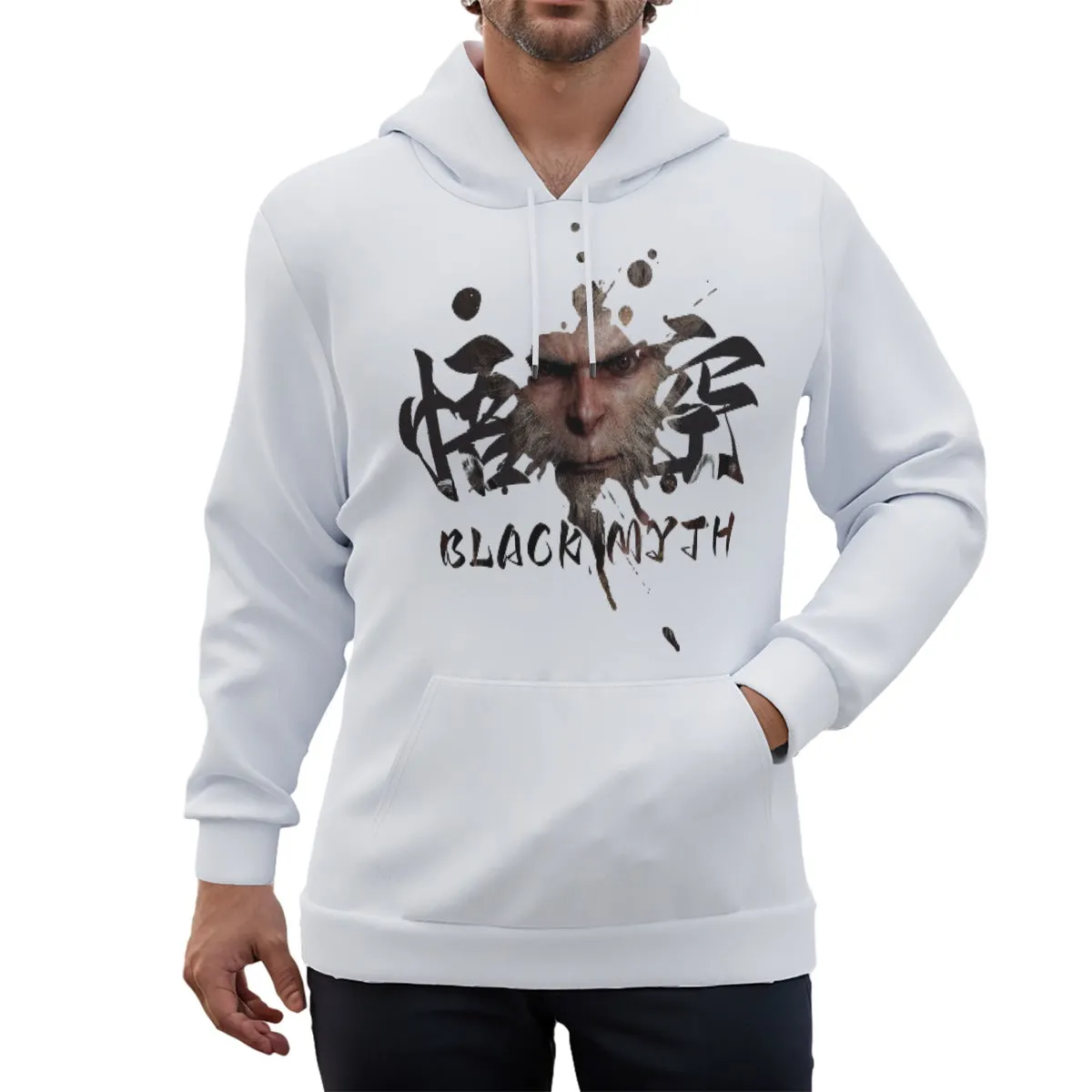 WuKong Ⅴ Eco-friendly All-Over Print Unisex Pullover Hoodie sold by Archiify