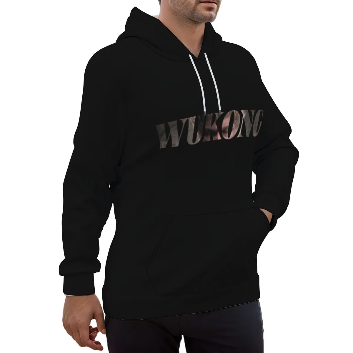 WuKong Ⅳ Eco-friendly All-Over Print Unisex Pullover Hoodie sold by Archiify product image thumbnail 3