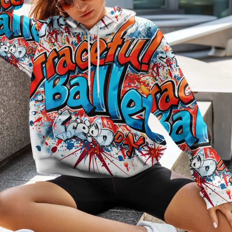 Hip Hop Women's Oversized Pullover Hoodie sold by Archiify