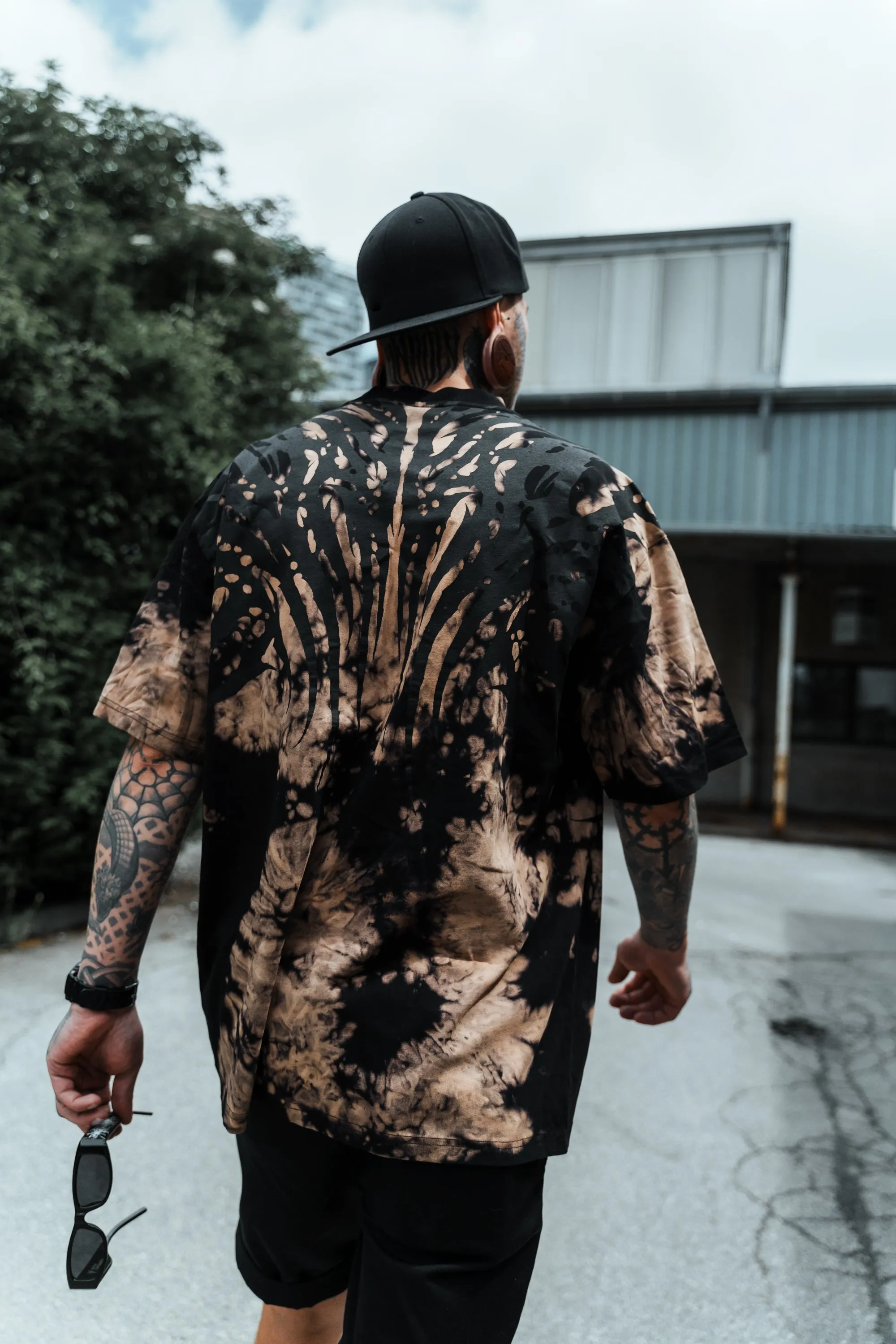 Necroblade (black) - Heavy Oversized T-Shirt Bleached 250GSM sold by Archiify product image thumbnail 3