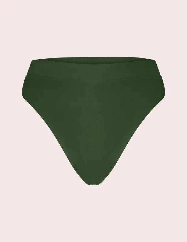 Heather High-Waisted Bottom in Palm sold by Argot Swim