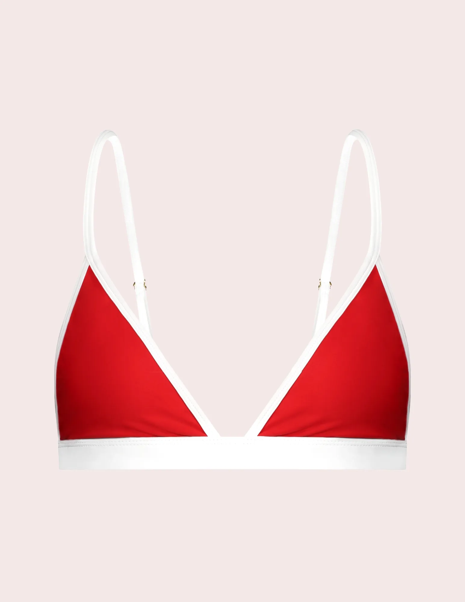 Farrah Triangle Bikini Top in Cerise sold by Argot Swim