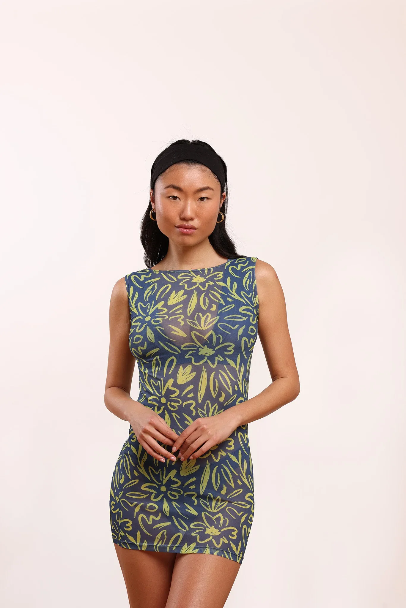 Floral Mesh Dress sold by Argot Swim product image thumbnail 4