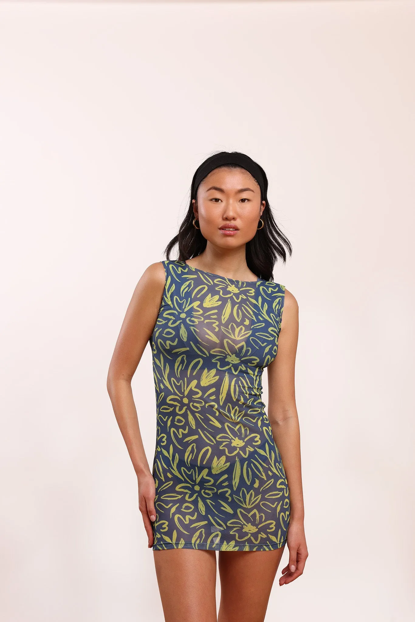 Floral Mesh Dress sold by Argot Swim