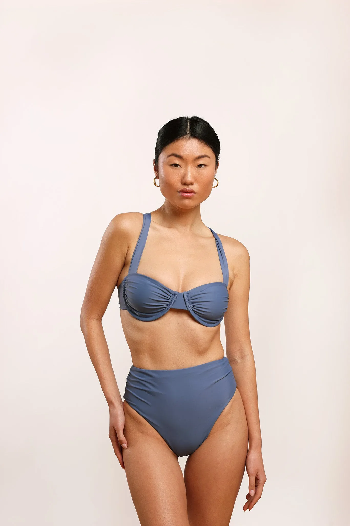 Genevieve Ruched High Waisted Bottoms sold by Argot Swim product image thumbnail 4