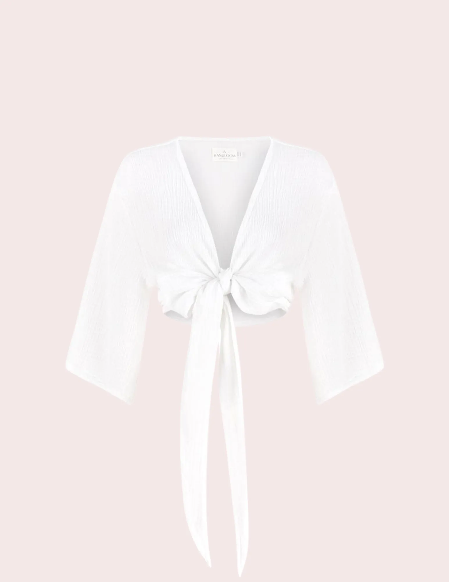 Bali Wrap Top - White sold by Argot Swim