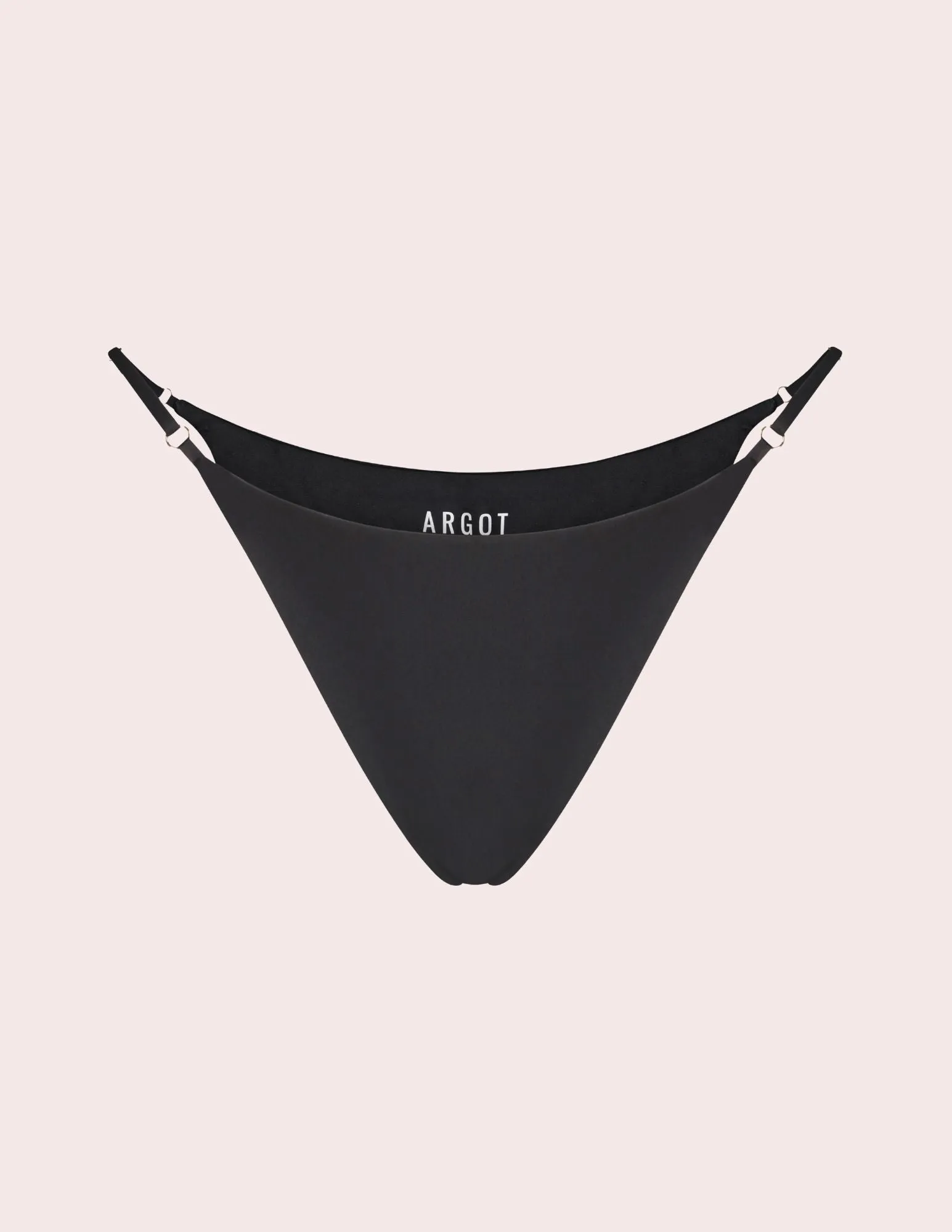 Eleanor Adjustable String Bottom in Nero sold by Argot Swim