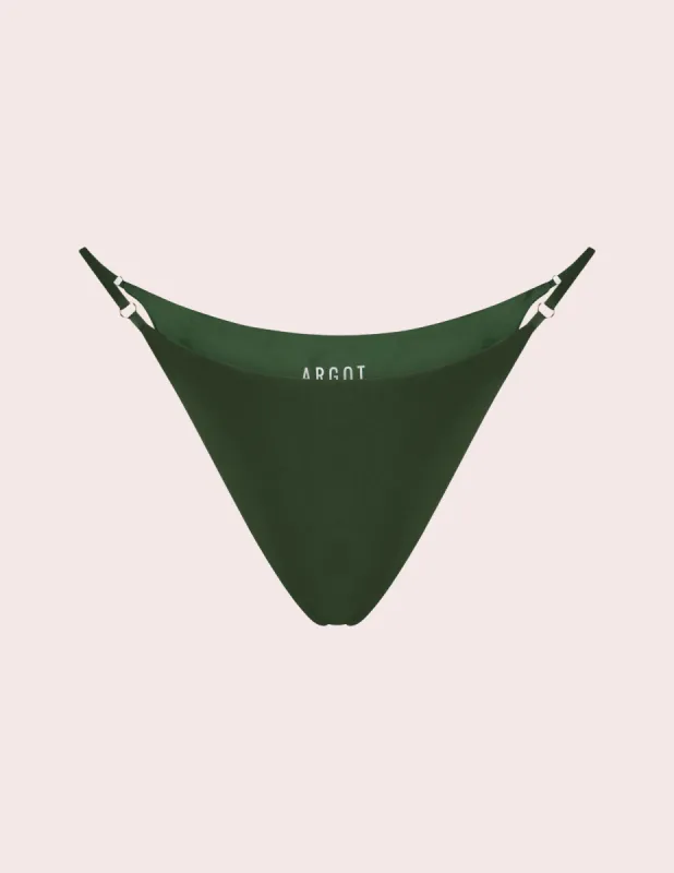Eleanor Adjustable String Bottom in Palm sold by Argot Swim