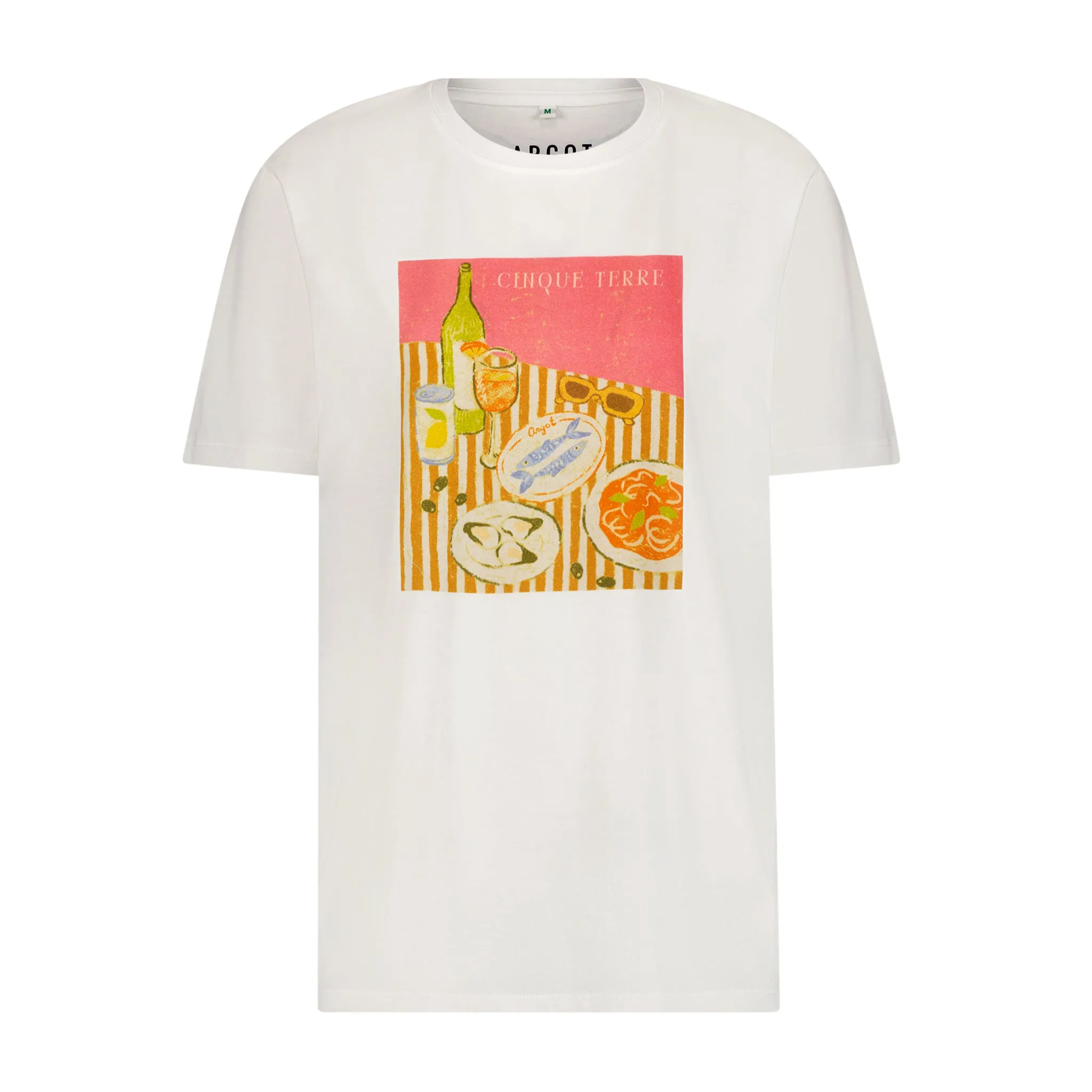 Cinque Terre Novelty Tee sold by Argot Swim