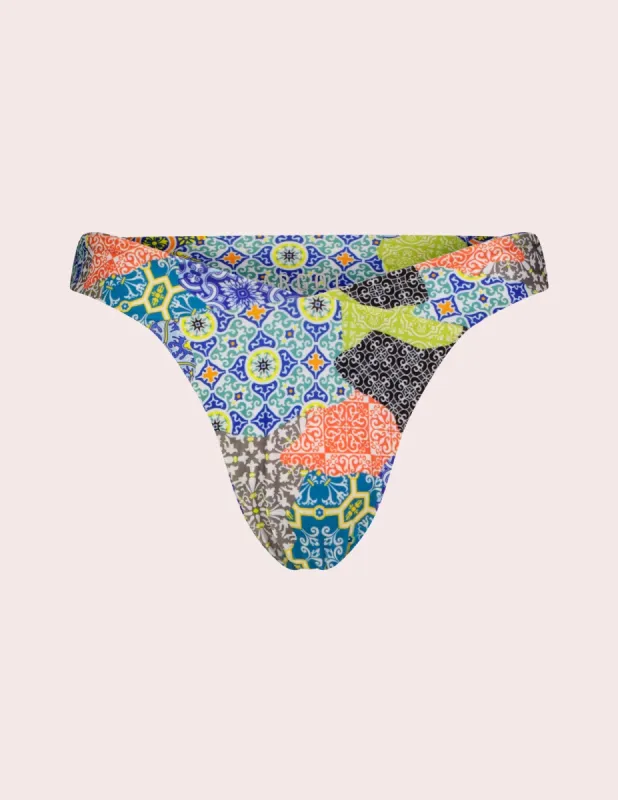 Viviana V-Panel Bottom in Italian Tile sold by Argot Swim
