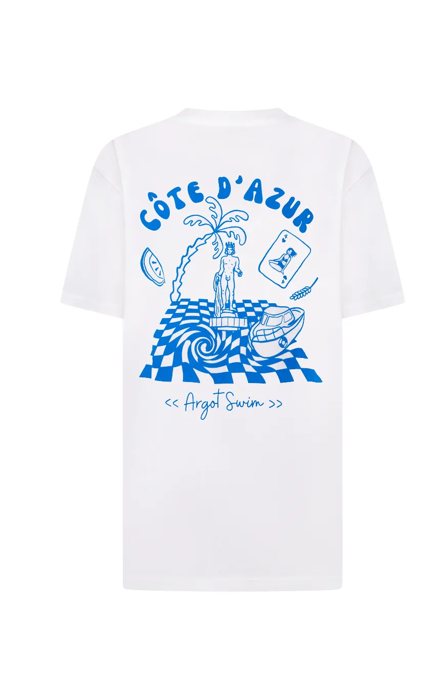 Côte d'Azur Novelty Tee sold by Argot Swim