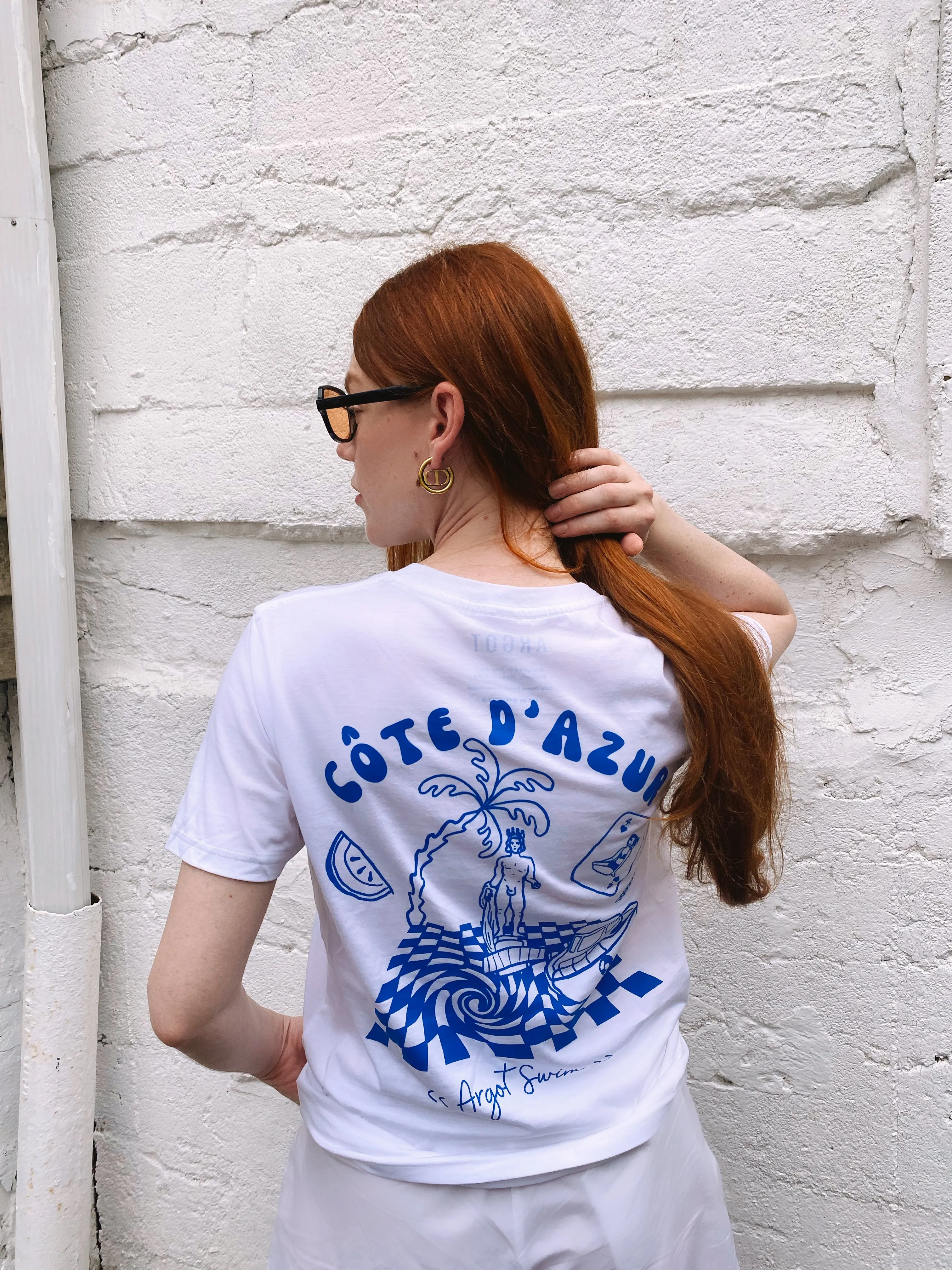 Côte d'Azur Novelty Tee sold by Argot Swim product image thumbnail 3