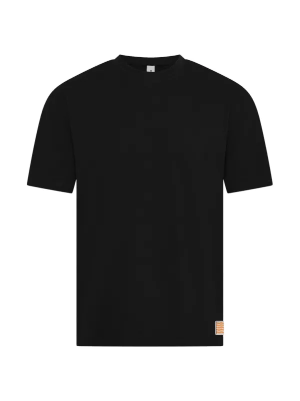 Waves Tee Black sold by Bondi Active