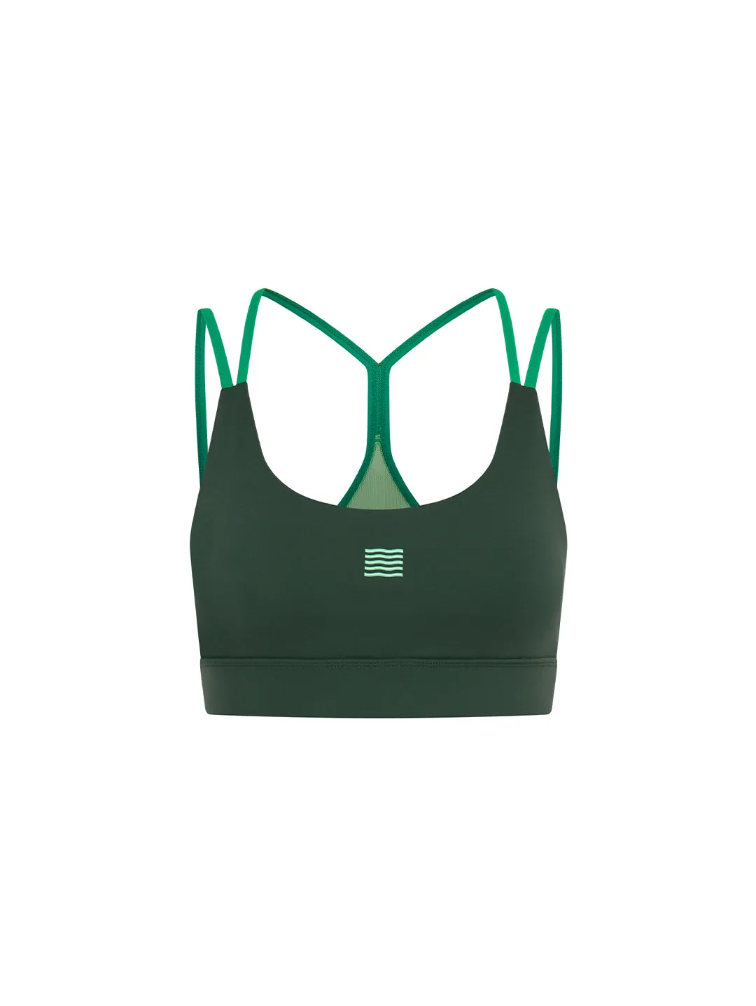 Strappy Bra - Green sold by Bondi Active