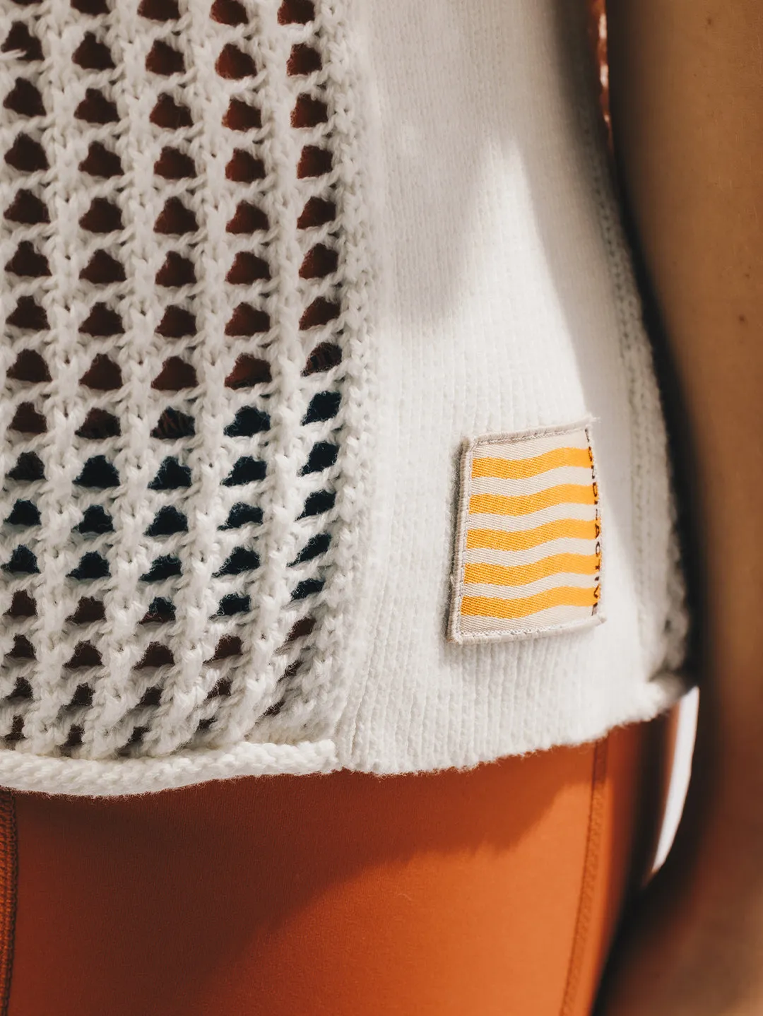 Pointelle Tee Ivory sold by Bondi Active product image thumbnail 4