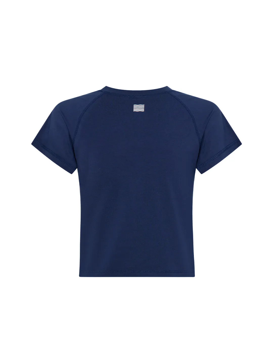 Cropped Tech Tee - Navy sold by Bondi Active product image thumbnail 3