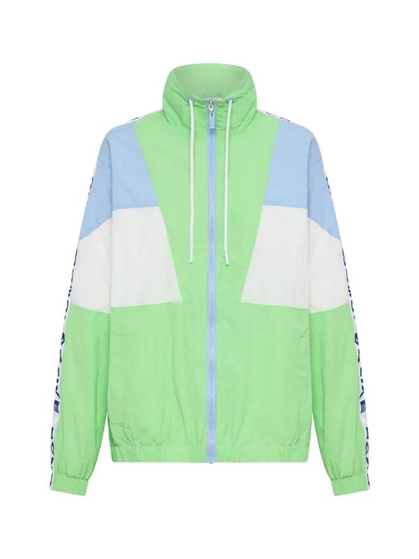 HOODED WINDBREAKER - Blue/Green sold by Bondi Active