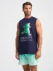 Sports Club Tank - Navy sold by Bondi Active