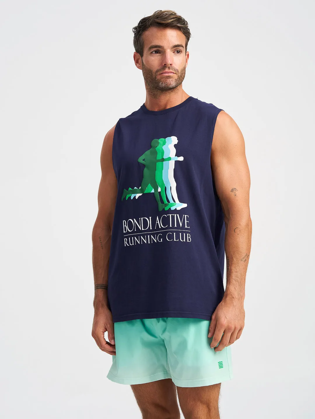 Sports Club Tank - Navy sold by Bondi Active product image thumbnail 2