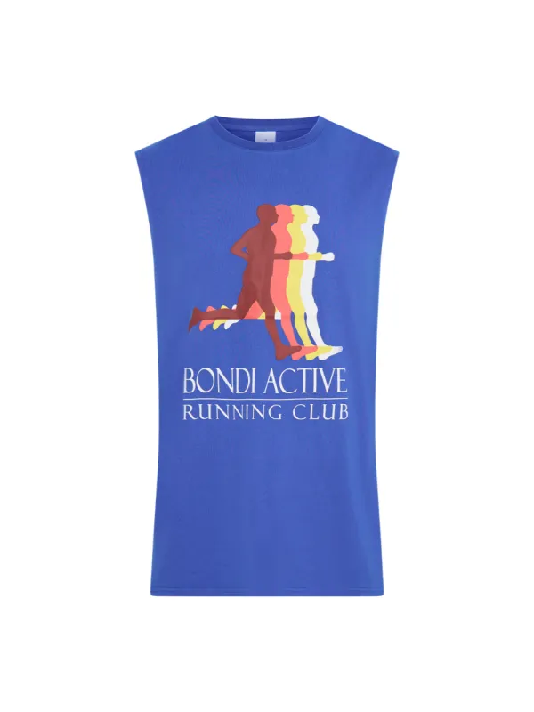 Run Club Tank - Cobalt sold by Bondi Active