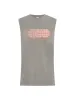 OVERSIZED GRAPHIC TANK - Cocoa sold by Bondi Active