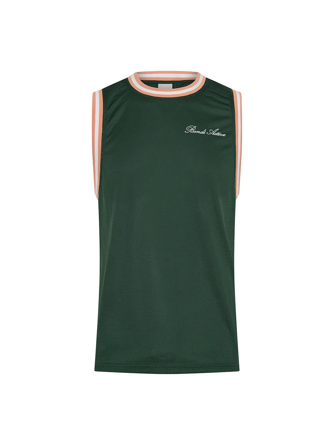 MESH BASKETBALL TANK - Green sold by Bondi Active