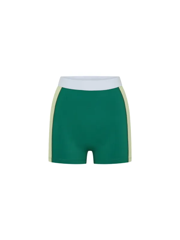 6CM BIKE SHORT - Green sold by Bondi Active