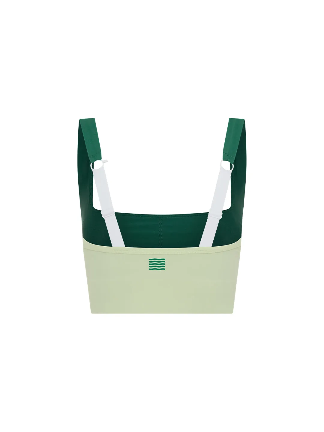 LONGLINE SQUARE NECK CROP - GREEN sold by Bondi Active product image thumbnail 5