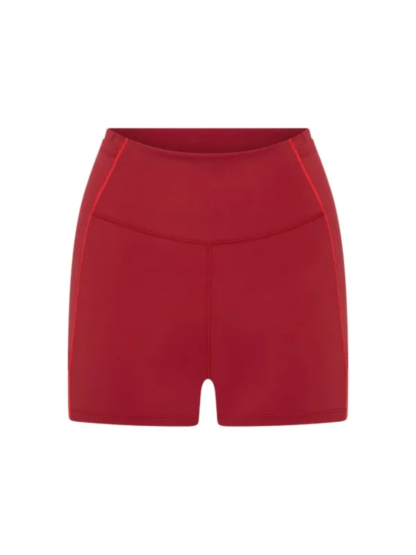 6CM BIKE SHORT - RIO RED sold by Bondi Active