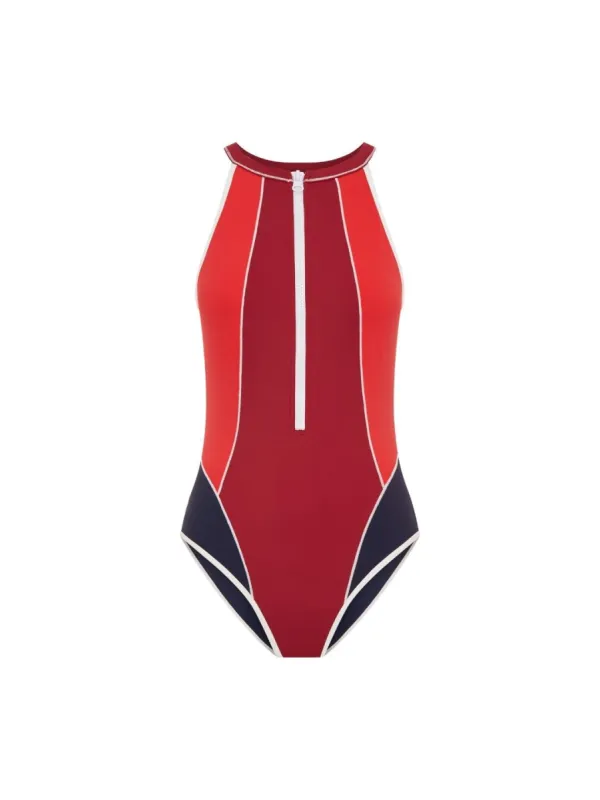 HYBRID SWIMSUIT - RED MULTI sold by Bondi Active
