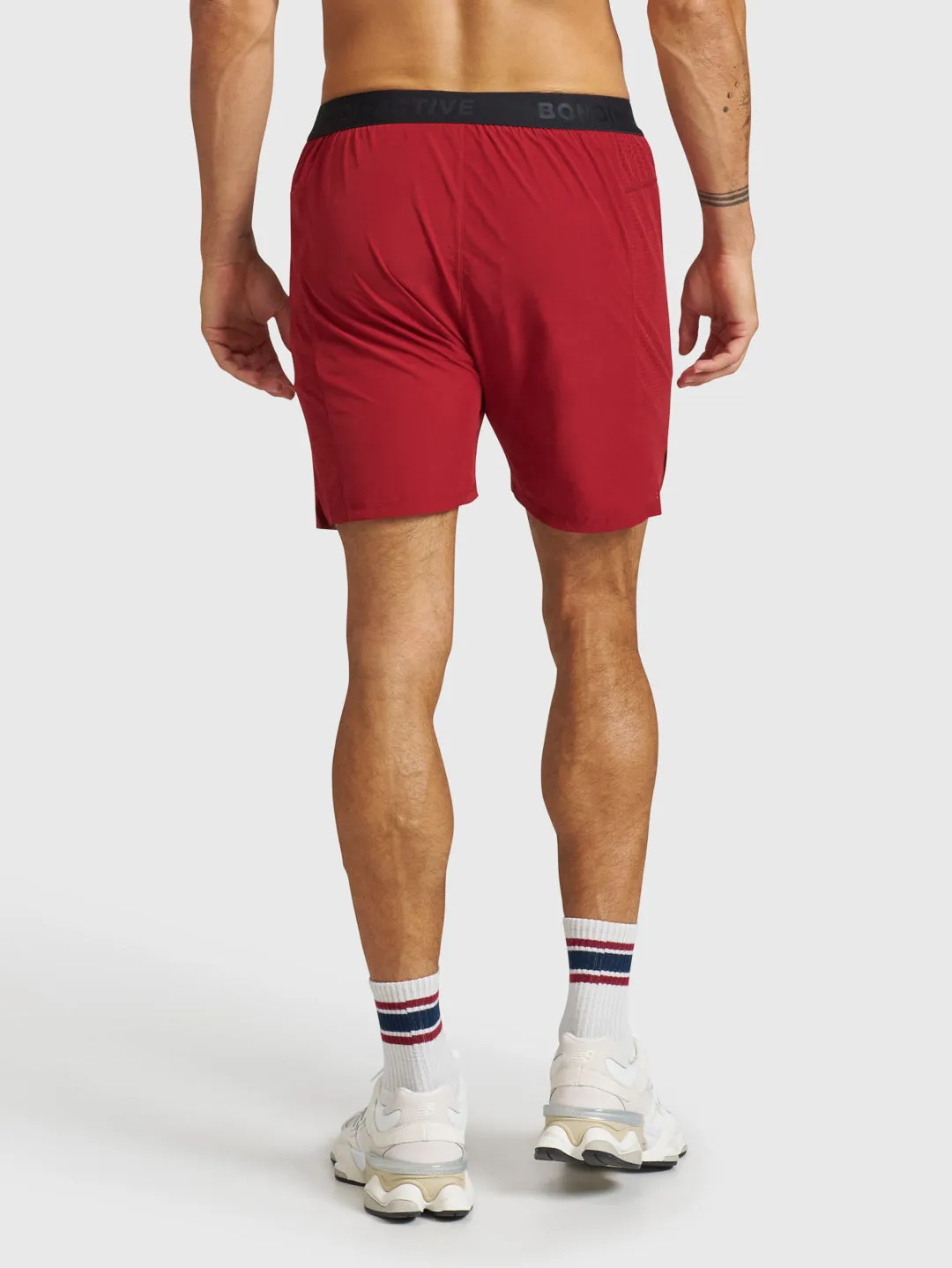 TECH GYM SHORTS - Claret sold by Bondi Active product image thumbnail 4