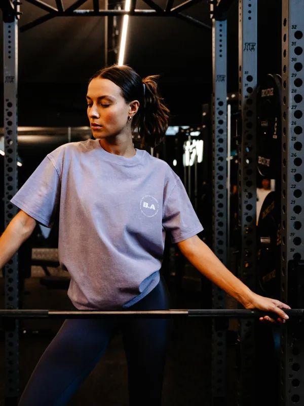 EVERYDAY BOYFRIEND TEE - Purple sold by Bondi Active