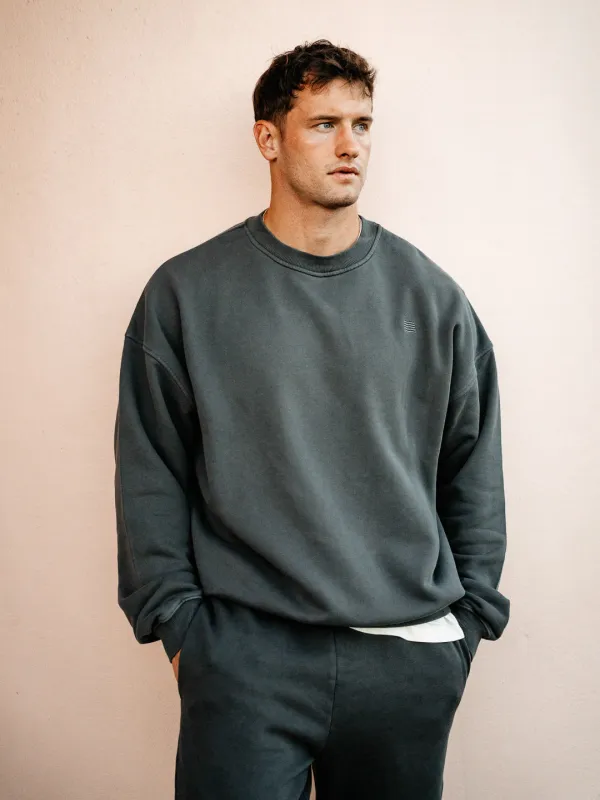 TIMEOUT FLEECE CREW NECK - Dusk sold by Bondi Active
