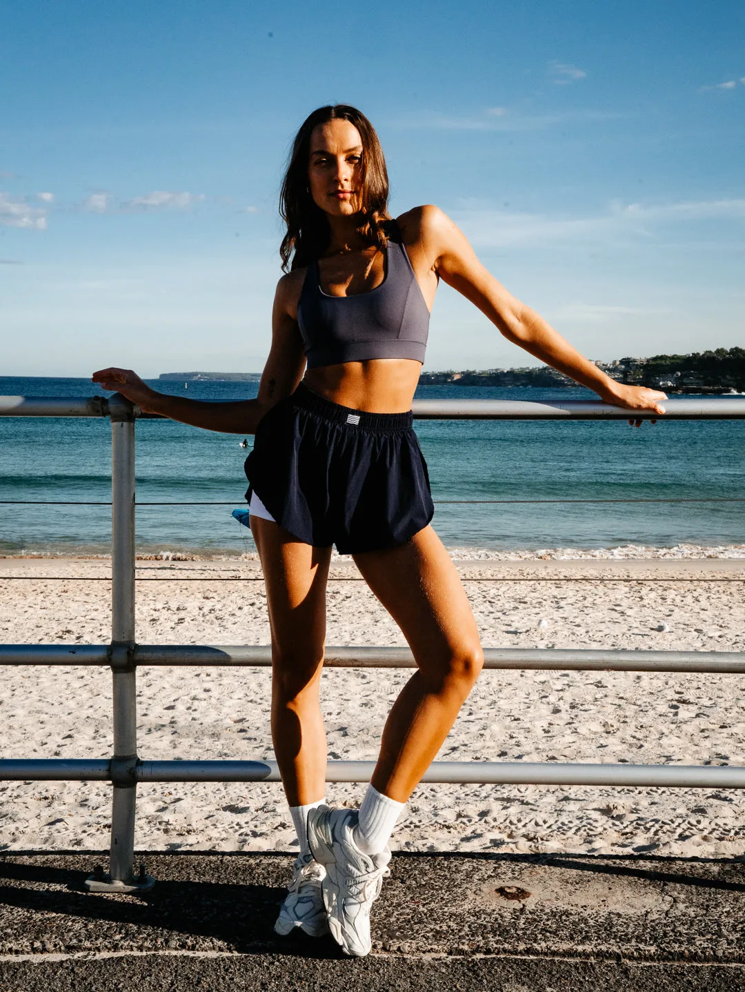 FLUTTER RUN SHORTS - Navy sold by Bondi Active product image thumbnail 4