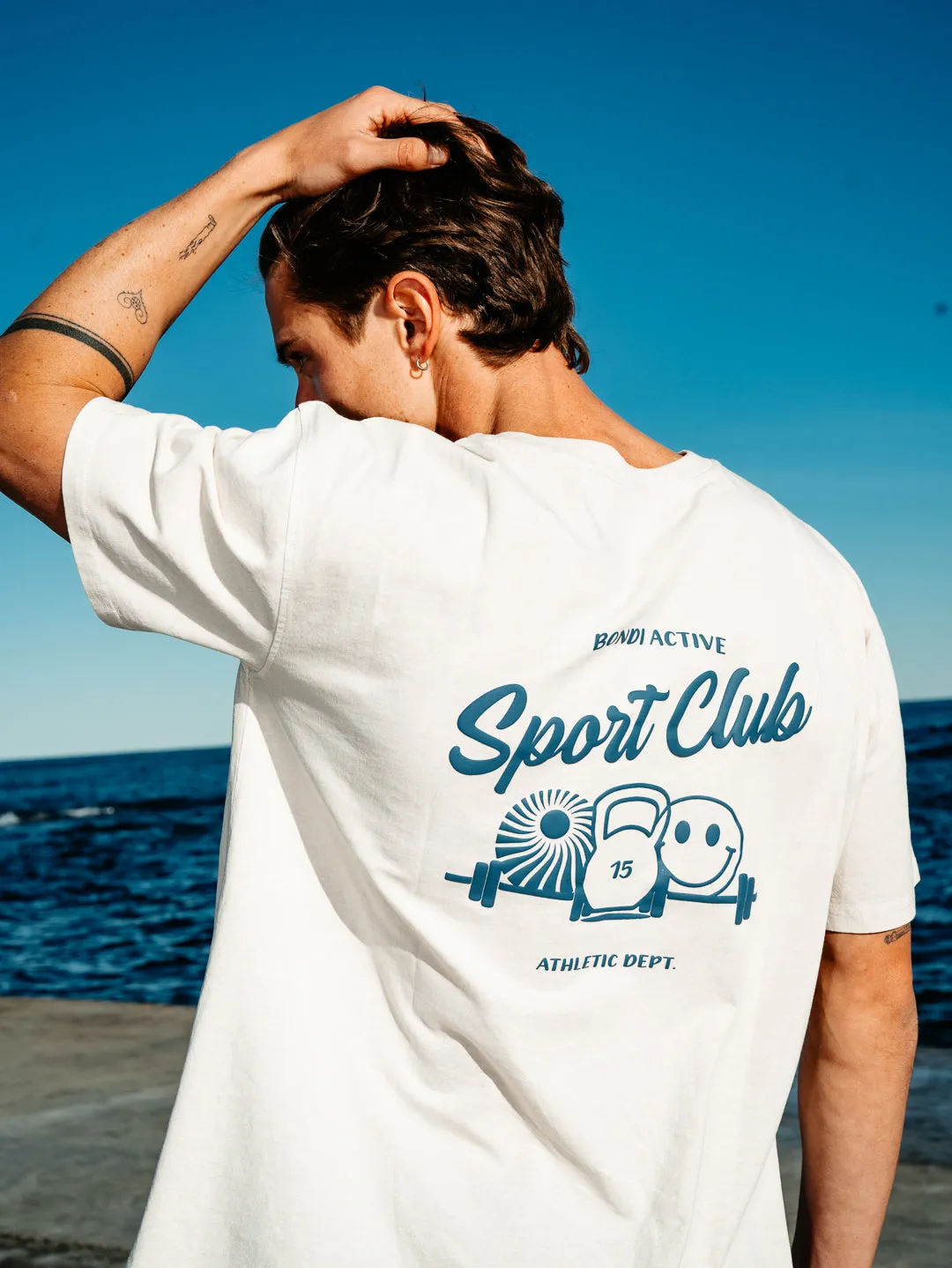 ATHLETIC DEPT. OVERSIZED TEE - OAT sold by Bondi Active product image thumbnail 3