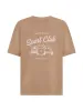 ATHLETIC DEPT. OVERSIZED TEE - MOCHA sold by Bondi Active