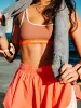 SPORT CLUB SCOOP NECK BRA - CAFFE sold by Bondi Active