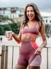 SPORT CLUB SCOOP NECK BRA - CAFFE sold by Bondi Active