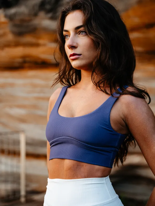 REPETITION RIB CROP - DEEP SEA sold by Bondi Active