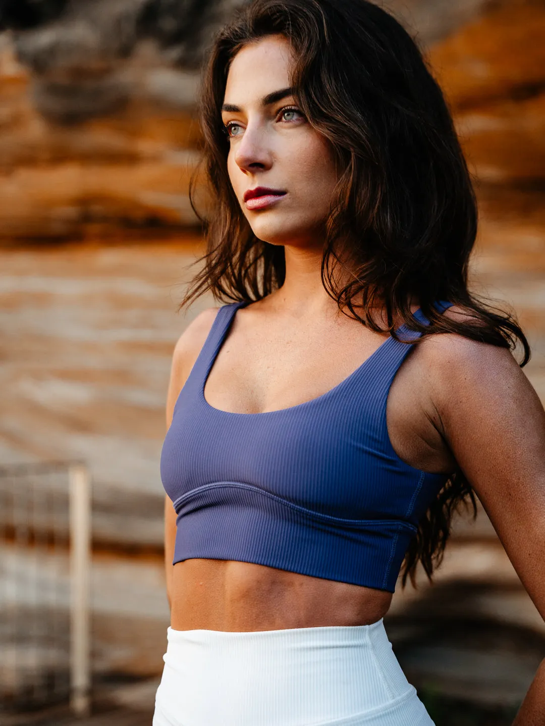 REPETITION RIB CROP - DEEP SEA sold by Bondi Active