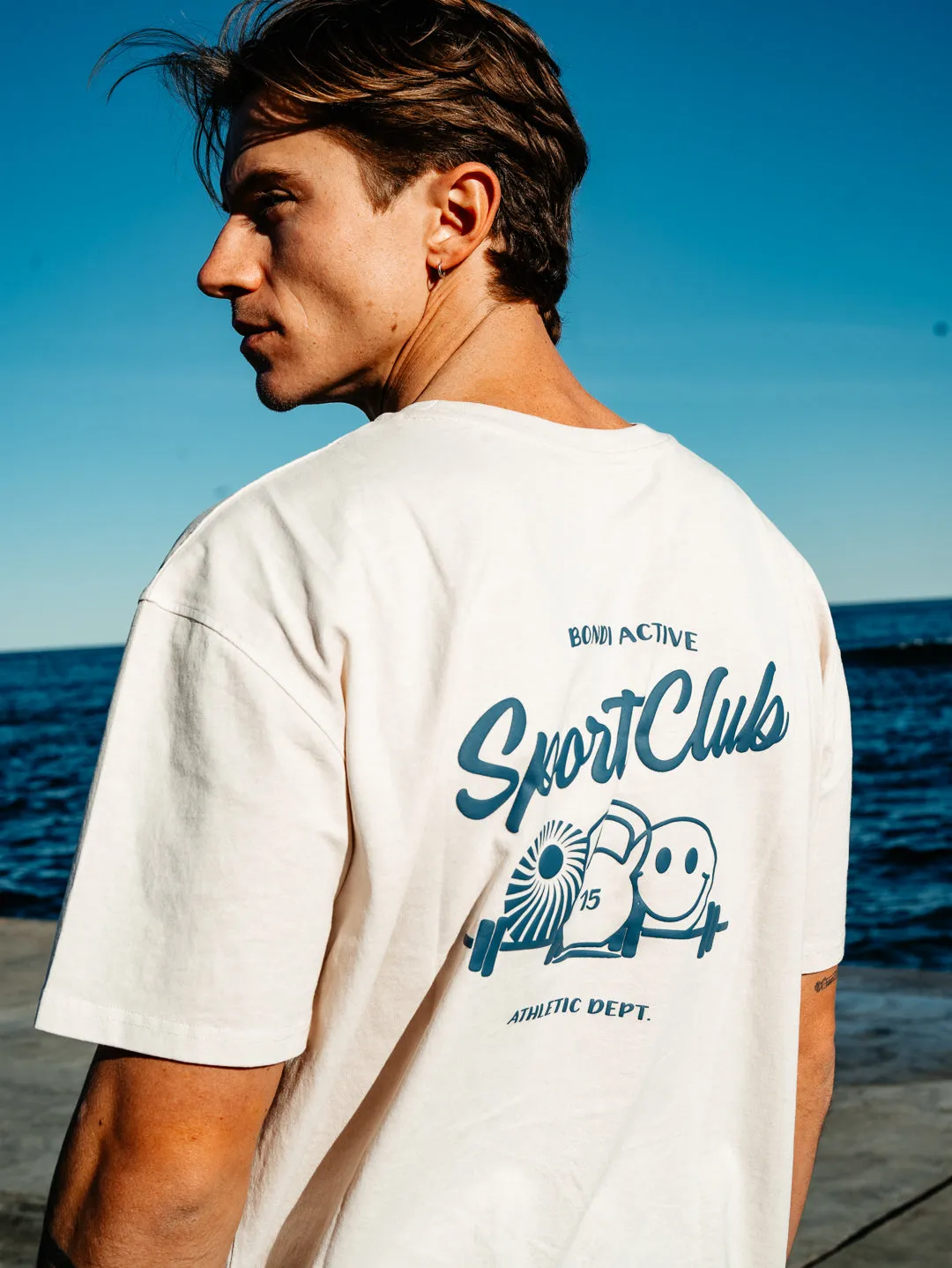 ATHLETIC DEPT. OVERSIZED TEE - OAT sold by Bondi Active product image thumbnail 2