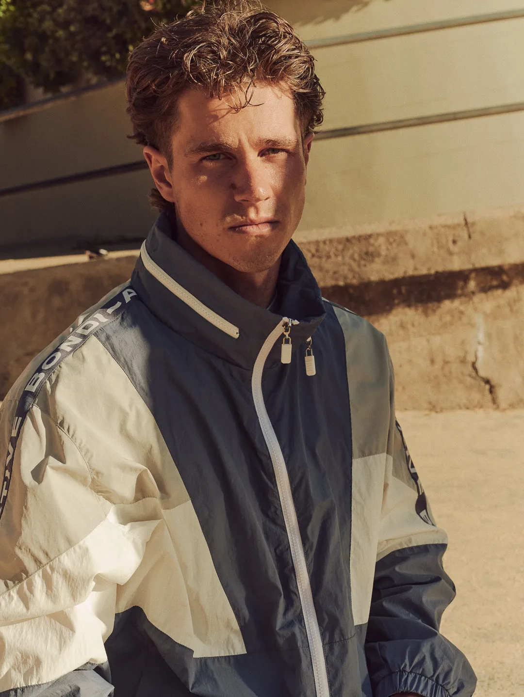 GLORY DAYS HOODED WINDBREAKER - BLUE MULTI sold by Bondi Active product image thumbnail 4