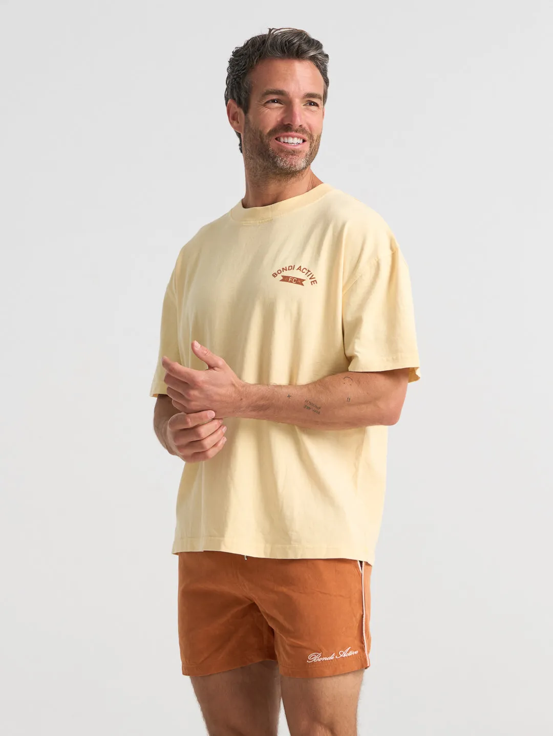 GLORY DAYS VINTAGE FC TEE - LEMON sold by Bondi Active product image thumbnail 3