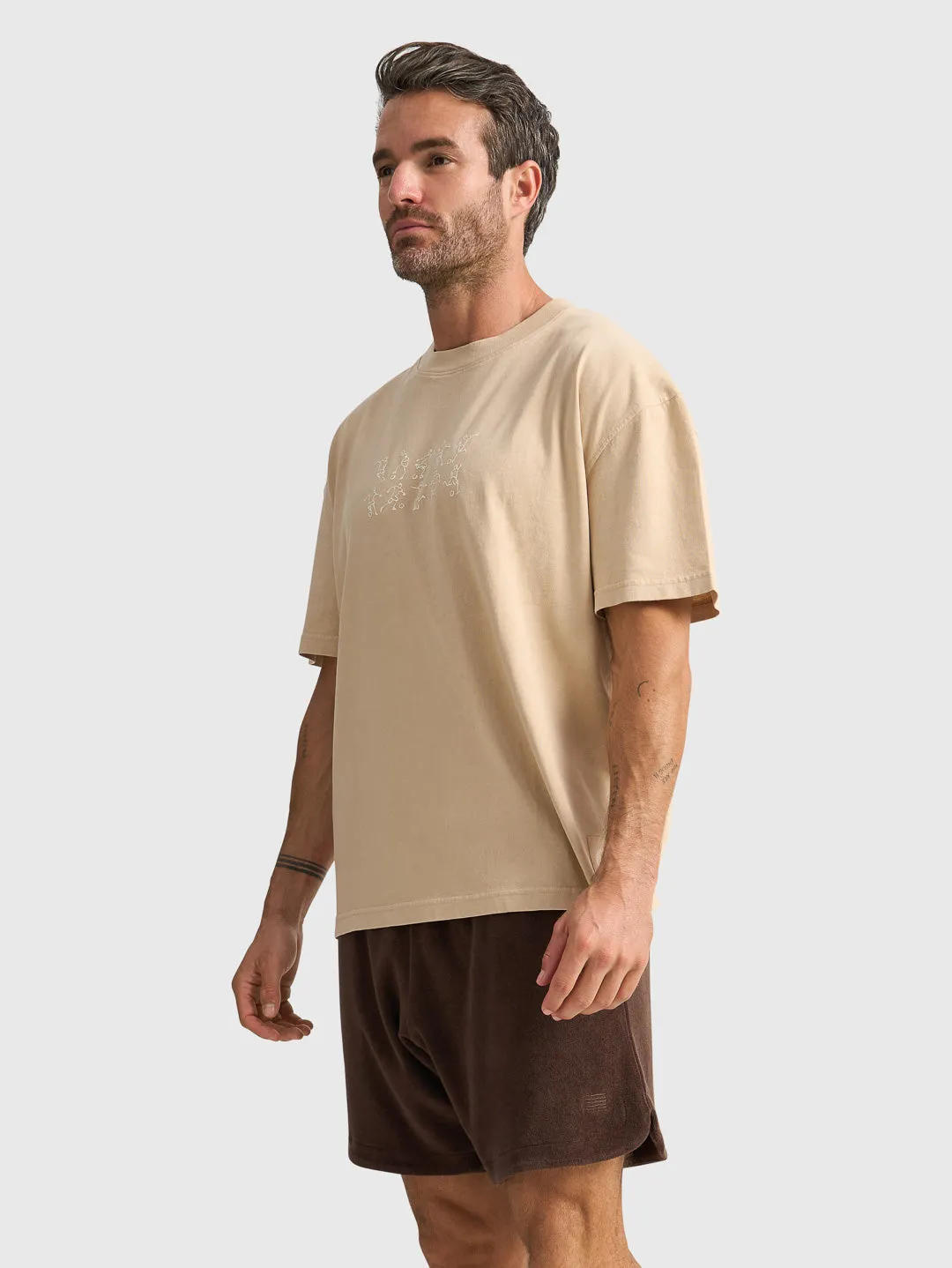 GLORY DAYS TECHNIQUE TEE - GILDED BEIGE sold by Bondi Active product image thumbnail 5