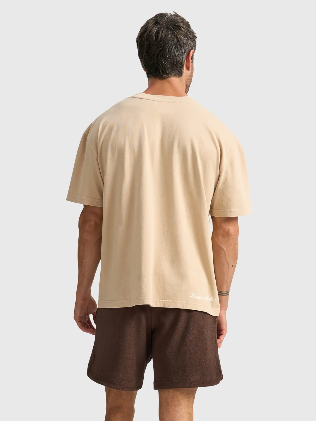 GLORY DAYS TECHNIQUE TEE - GILDED BEIGE sold by Bondi Active product image thumbnail 4