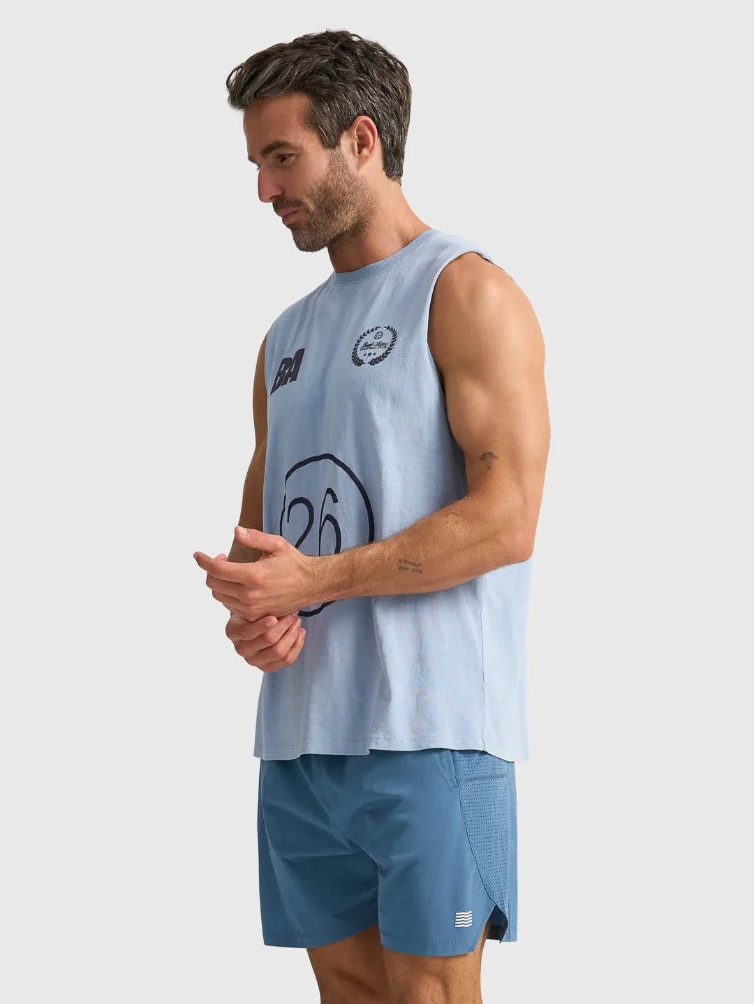 GLORY DAYS MUSCLE TANK - SKY sold by Bondi Active product image thumbnail 2