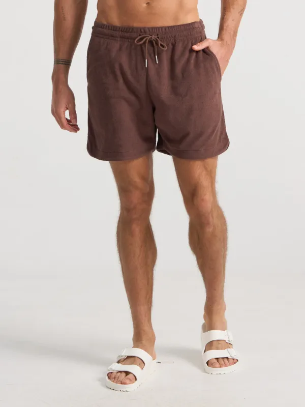 GLORY DAYS FLOAT SHORTS - CHOCOLATE made by Bondi Active