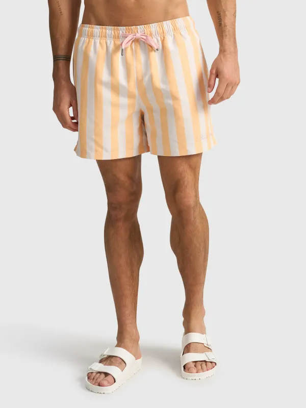 GLORY DAYS SWIM SHORT - BANANA STRIPE sold by Bondi Active