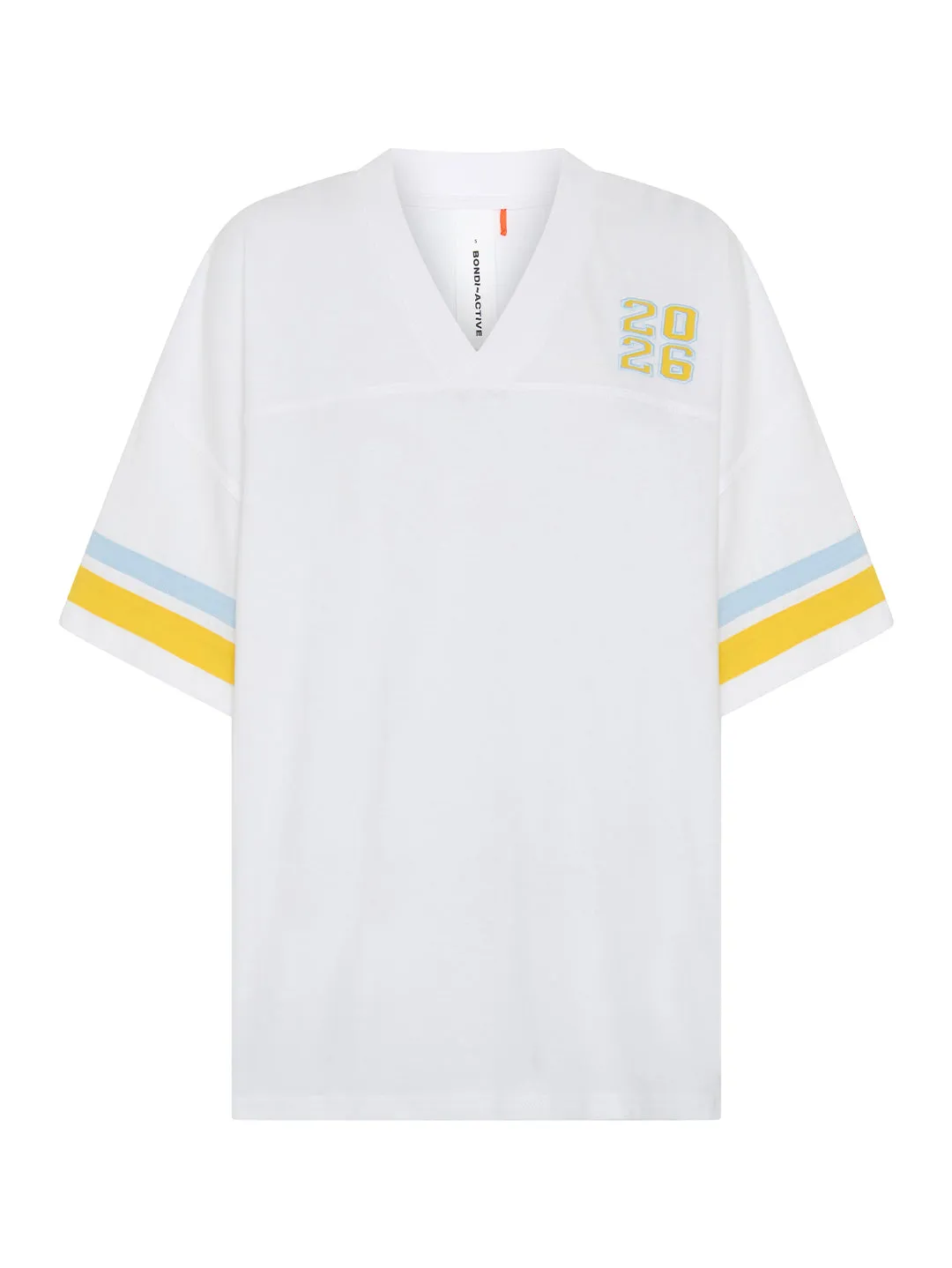 GLORY DAYS OVERSIZED MUSCLE TEE - WHITE sold by Bondi Active product image thumbnail 5