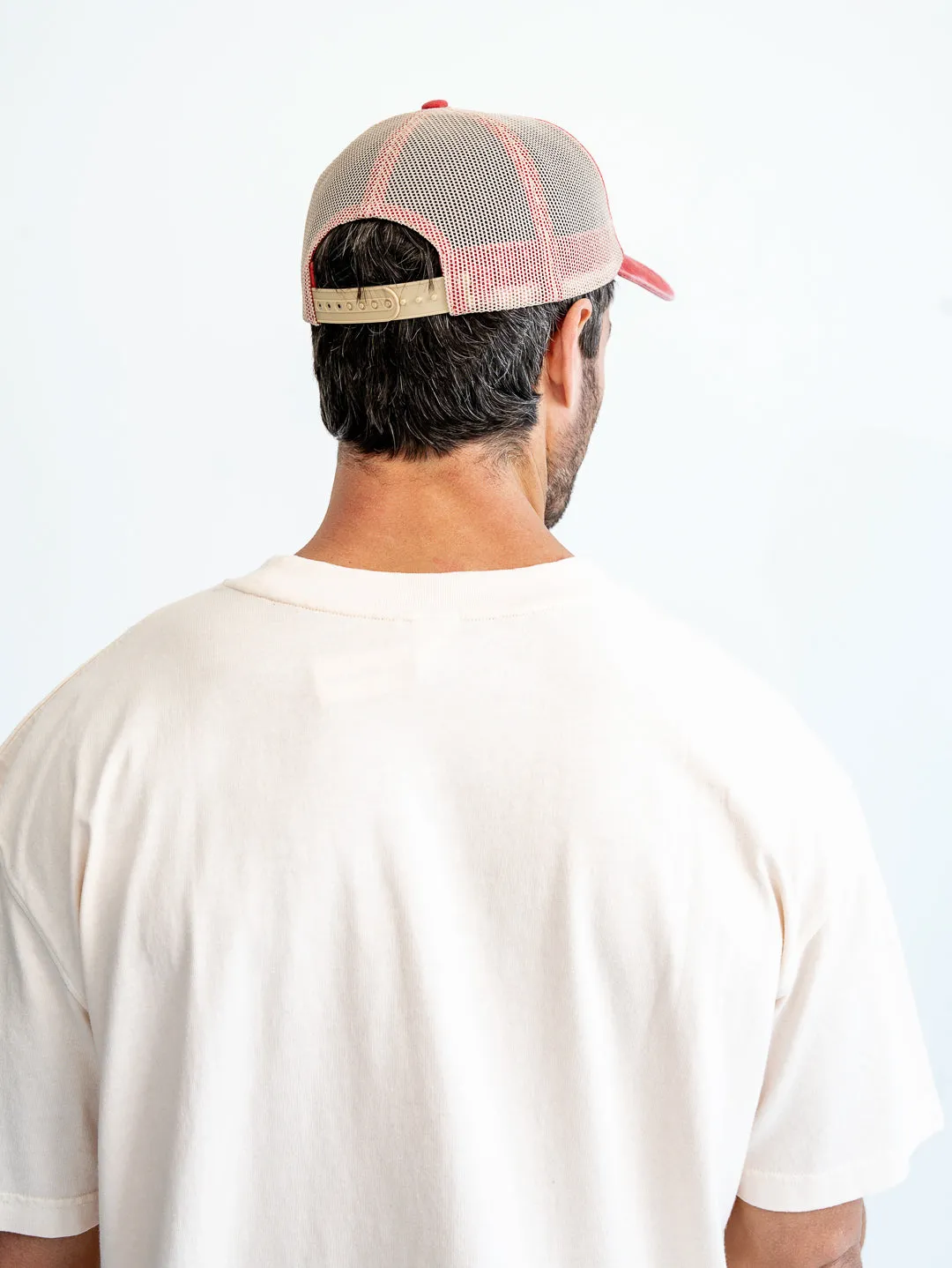 Speedway Mesh Dad Cap - Washed Red sold by Bondi Active product image thumbnail 4